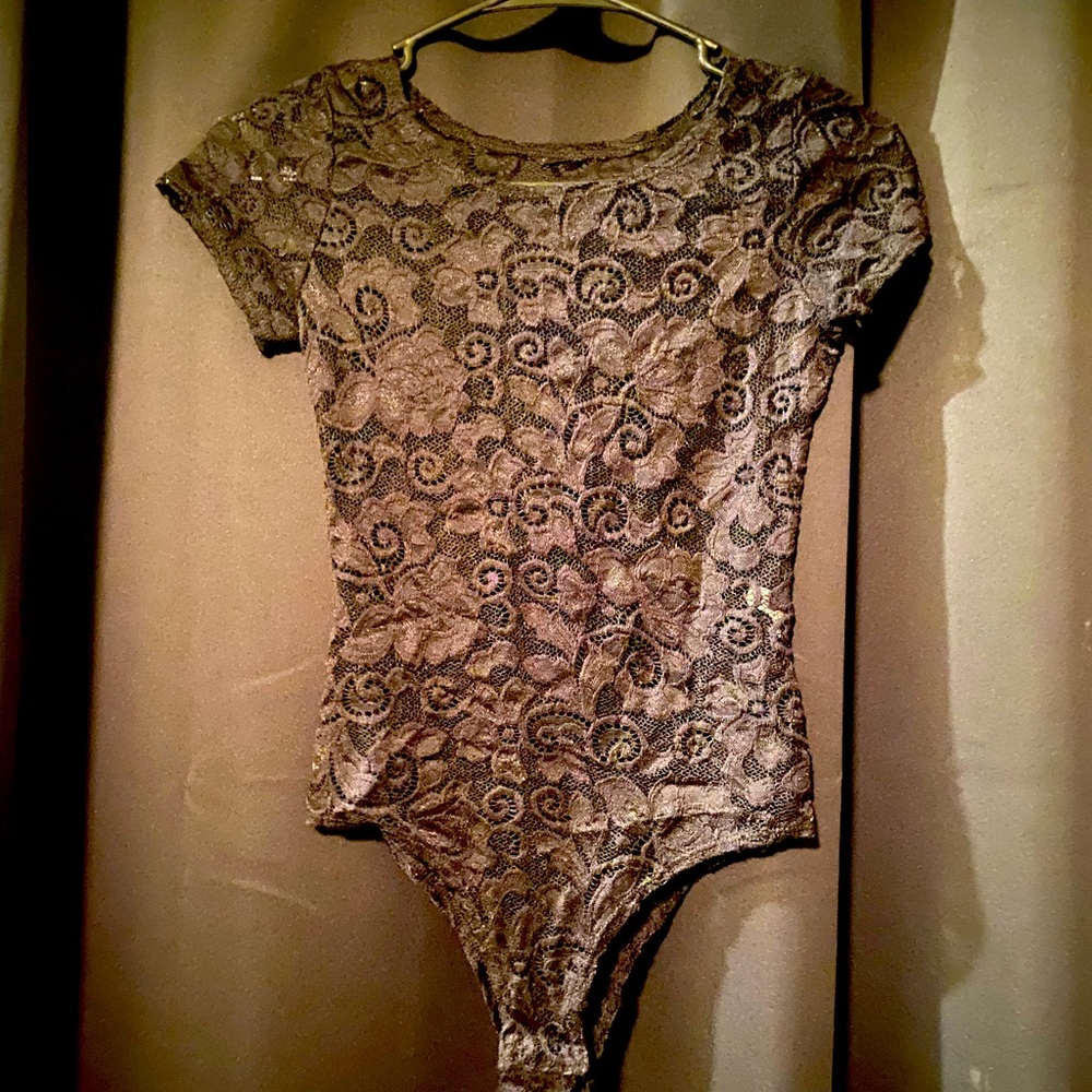 Black lace bodysuit